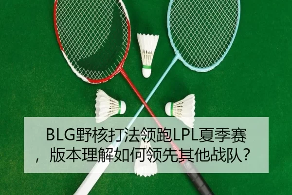 BLG野核打法领跑LPL夏季赛，版本理解如何领先其他战队？
